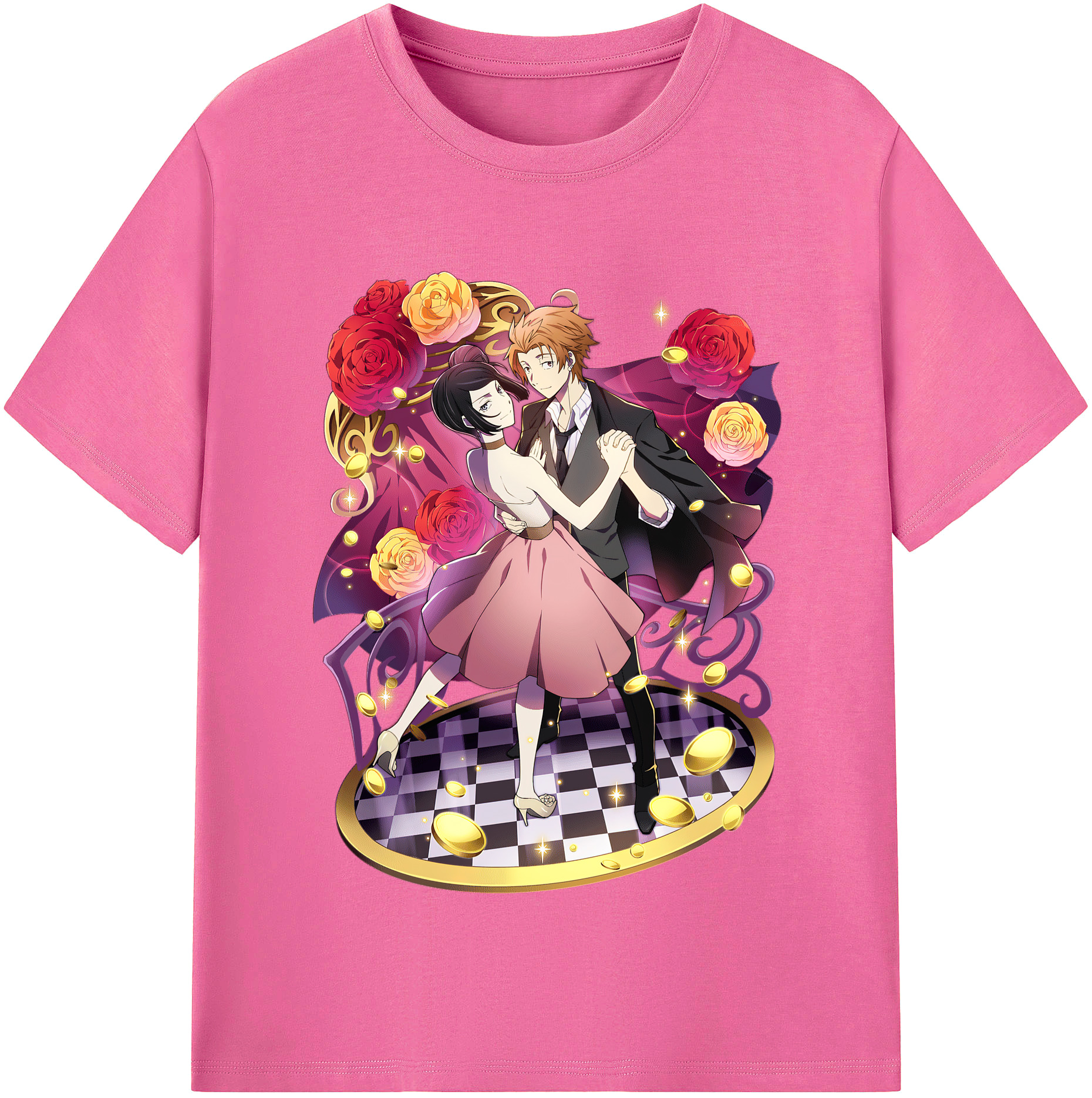 （画像用） 文豪ストレイドッグス Bungo Stray Dogs レディースカジュアルプリントTシャツ（綿100％）